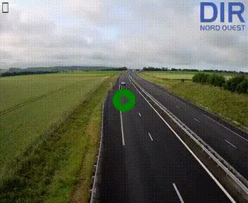 Webcam sur A84 à hauteur de l'échangeur de Poilley avec la N175, au sud d'Avranches