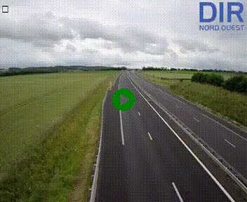 Webcam sur A84 à hauteur de l'échangeur de Poilley avec la N175, au sud d'Avranches