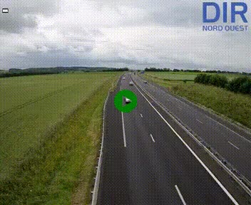 Webcam sur A84 à hauteur de l'échangeur de Poilley avec la N175, au sud d'Avranches