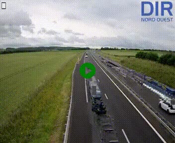 Webcam sur A84 à hauteur de l'échangeur de Poilley avec la N175, au sud d'Avranches