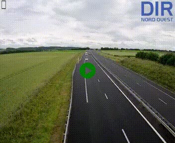 Webcam sur A84 à hauteur de l'échangeur de Poilley avec la N175, au sud d'Avranches