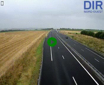 Webcam sur A84 à hauteur de l'échangeur de Poilley avec la N175, au sud d'Avranches