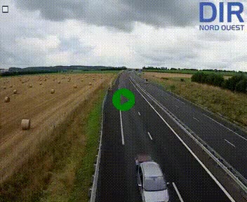 Webcam sur A84 à hauteur de l'échangeur de Poilley avec la N175, au sud d'Avranches