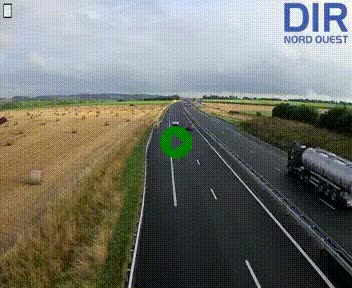Webcam sur A84 à hauteur de l'échangeur de Poilley avec la N175, au sud d'Avranches