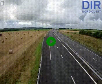 Webcam sur A84 à hauteur de l'échangeur de Poilley avec la N175, au sud d'Avranches