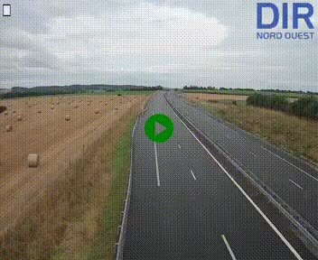Webcam sur A84 à hauteur de l'échangeur de Poilley avec la N175, au sud d'Avranches
