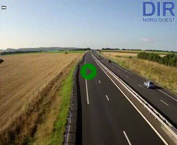 Webcam sur A84 à hauteur de l'échangeur de Poilley avec la N175, au sud d'Avranches