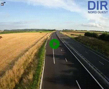 Webcam sur A84 à hauteur de l'échangeur de Poilley avec la N175, au sud d'Avranches
