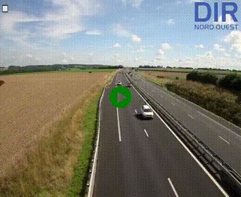 Webcam sur A84 à hauteur de l'échangeur de Poilley avec la N175, au sud d'Avranches