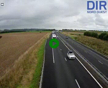 Webcam sur A84 à hauteur de l'échangeur de Poilley avec la N175, au sud d'Avranches