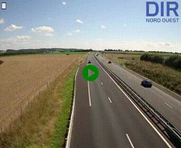 Webcam sur A84 à hauteur de l'échangeur de Poilley avec la N175, au sud d'Avranches