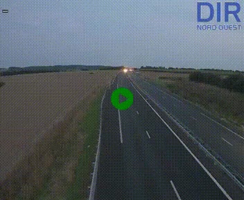 Webcam sur A84 à hauteur de l'échangeur de Poilley avec la N175, au sud d'Avranches