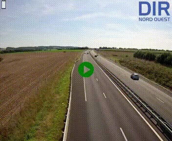 Webcam sur A84 à hauteur de l'échangeur de Poilley avec la N175, au sud d'Avranches
