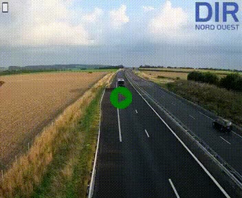 Webcam sur A84 à hauteur de l'échangeur de Poilley avec la N175, au sud d'Avranches