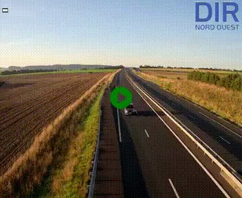 Webcam sur A84 à hauteur de l'échangeur de Poilley avec la N175, au sud d'Avranches