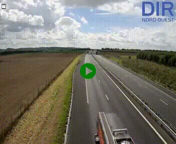 Webcam sur A84 à hauteur de l'échangeur de Poilley avec la N175, au sud d'Avranches