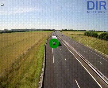 Webcam sur A84 à hauteur de l'échangeur de Poilley avec la N175, au sud d'Avranches