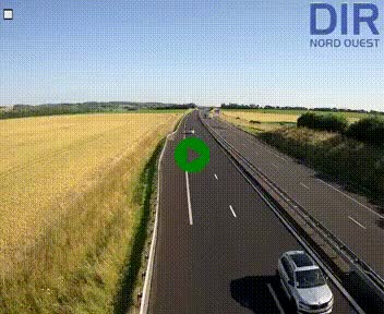 <h2>Webcam sur A84 à hauteur de l'échangeur de Poilley avec la N175, au sud d'Avranches</h2>