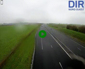 Webcam sur A84 à hauteur de l'échangeur de Poilley avec la N175, au sud d'Avranches