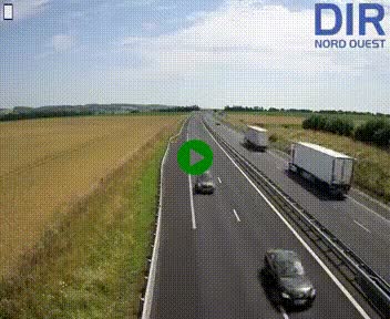 <h2>Webcam sur A84 à hauteur de l'échangeur de Poilley avec la N175, au sud d'Avranches</h2>