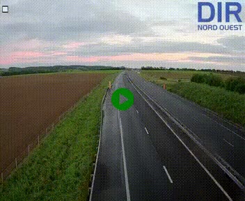 Webcam sur A84 à hauteur de l'échangeur de Poilley avec la N175, au sud d'Avranches
