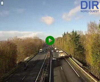 <h2>Webcam sur le périphérique de Caen (N814) à l'est de la ville, à Mondeville hauteur de la sortie 2, Presqu'île-Rives de l'Orne, au bout de l'autoroute A13</h2>