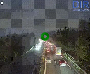 <h2>Webcam sur le périphérique de Caen (N814) à l'est de la ville, à Mondeville hauteur de la sortie 2, Presqu'île-Rives de l'Orne, au bout de l'autoroute A13</h2>