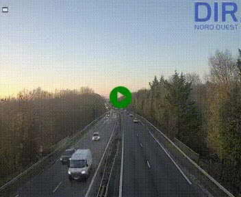 <h2>Webcam sur le périphérique de Caen (N814) à l'est de la ville, à Mondeville hauteur de la sortie 2, Presqu'île-Rives de l'Orne, au bout de l'autoroute A13</h2>