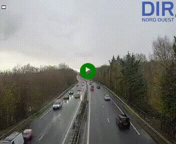 <h2>Webcam sur le périphérique de Caen (N814) à l'est de la ville, à Mondeville hauteur de la sortie 2, Presqu'île-Rives de l'Orne, au bout de l'autoroute A13</h2>