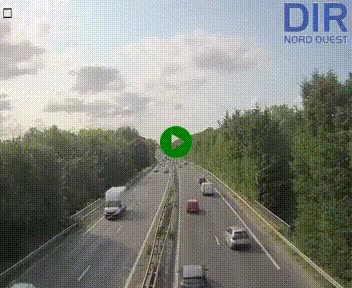<h2>Webcam sur le périphérique de Caen (N814) à l'est de la ville, à Mondeville hauteur de la sortie 2, Presqu'île-Rives de l'Orne, au bout de l'autoroute A13</h2>