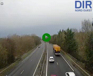 <h2>Webcam sur le périphérique de Caen (N814) à l'est de la ville, à Mondeville hauteur de la sortie 2, Presqu'île-Rives de l'Orne, au bout de l'autoroute A13</h2>