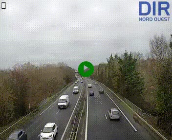 <h2>Webcam sur le périphérique de Caen (N814) à l'est de la ville, à Mondeville hauteur de la sortie 2, Presqu'île-Rives de l'Orne, au bout de l'autoroute A13</h2>