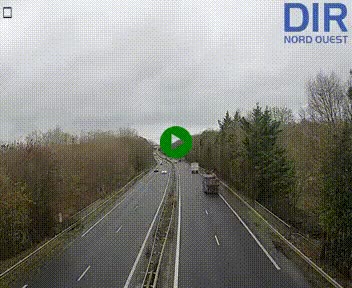 <h2>Webcam sur le périphérique de Caen (N814) à l'est de la ville, à Mondeville hauteur de la sortie 2, Presqu'île-Rives de l'Orne, au bout de l'autoroute A13</h2>