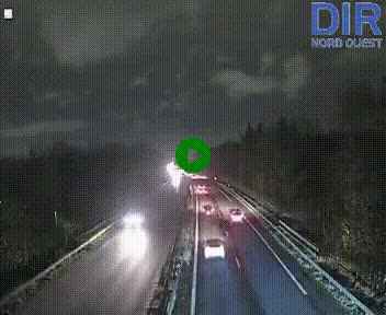 <h2>Webcam sur le périphérique de Caen (N814) à l'est de la ville, à Mondeville hauteur de la sortie 2, Presqu'île-Rives de l'Orne, au bout de l'autoroute A13</h2>