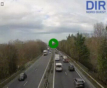 <h2>Webcam sur le périphérique de Caen (N814) à l'est de la ville, à Mondeville hauteur de la sortie 2, Presqu'île-Rives de l'Orne, au bout de l'autoroute A13</h2>