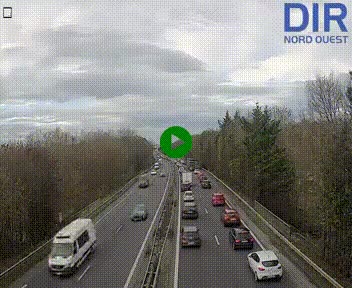 <h2>Webcam sur le périphérique de Caen (N814) à l'est de la ville, à Mondeville hauteur de la sortie 2, Presqu'île-Rives de l'Orne, au bout de l'autoroute A13</h2>