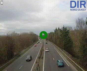 <h2>Webcam sur le périphérique de Caen (N814) à l'est de la ville, à Mondeville hauteur de la sortie 2, Presqu'île-Rives de l'Orne, au bout de l'autoroute A13</h2>