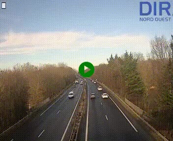 <h2>Webcam sur le périphérique de Caen (N814) à l'est de la ville, à Mondeville hauteur de la sortie 2, Presqu'île-Rives de l'Orne, au bout de l'autoroute A13</h2>