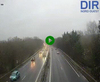 <h2>Webcam sur le périphérique de Caen (N814) à l'est de la ville, à Mondeville hauteur de la sortie 2, Presqu'île-Rives de l'Orne, au bout de l'autoroute A13</h2>
