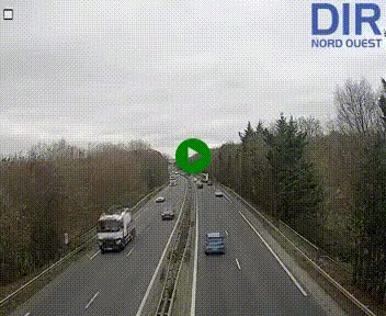 <h2>Webcam sur le périphérique de Caen (N814) à l'est de la ville, à Mondeville hauteur de la sortie 2, Presqu'île-Rives de l'Orne, au bout de l'autoroute A13</h2>