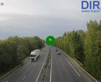 <h2>Webcam sur le périphérique de Caen (N814) à l'est de la ville, à Mondeville hauteur de la sortie 2, Presqu'île-Rives de l'Orne, au bout de l'autoroute A13</h2>