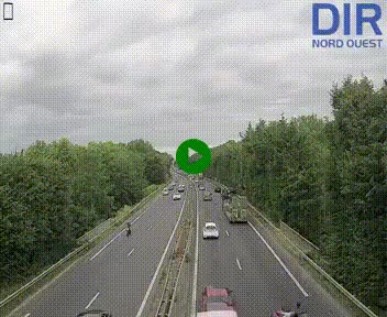 <h2>Webcam sur le périphérique de Caen (N814) à l'est de la ville, à Mondeville hauteur de la sortie 2, Presqu'île-Rives de l'Orne, au bout de l'autoroute A13</h2>