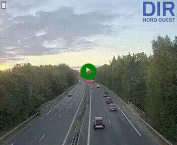 <h2>Webcam sur le périphérique de Caen (N814) à l'est de la ville, à Mondeville hauteur de la sortie 2, Presqu'île-Rives de l'Orne, au bout de l'autoroute A13</h2>