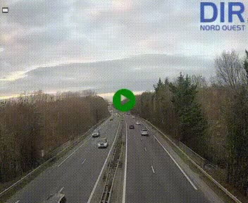 <h2>Webcam sur le périphérique de Caen (N814) à l'est de la ville, à Mondeville hauteur de la sortie 2, Presqu'île-Rives de l'Orne, au bout de l'autoroute A13</h2>