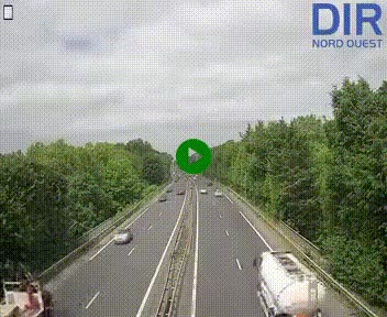 <h2>Webcam sur le périphérique de Caen (N814) à l'est de la ville, à Mondeville hauteur de la sortie 2, Presqu'île-Rives de l'Orne, au bout de l'autoroute A13</h2>