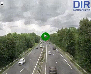 <h2>Webcam sur le périphérique de Caen (N814) à l'est de la ville, à Mondeville hauteur de la sortie 2, Presqu'île-Rives de l'Orne, au bout de l'autoroute A13</h2>