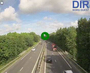 <h2>Webcam sur le périphérique de Caen (N814) à l'est de la ville, à Mondeville hauteur de la sortie 2, Presqu'île-Rives de l'Orne, au bout de l'autoroute A13</h2>