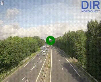 Webcam sur le périphérique de Caen (N814) à l'est de la ville, à Mondeville hauteur de la sortie 2, Presqu'île-Rives de l'Orne, au bout de l'autoroute A13