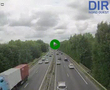 <h2>Webcam sur le périphérique de Caen (N814) à l'est de la ville, à Mondeville hauteur de la sortie 2, Presqu'île-Rives de l'Orne, au bout de l'autoroute A13</h2>