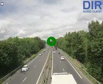 <h2>Webcam sur le périphérique de Caen (N814) à l'est de la ville, à Mondeville hauteur de la sortie 2, Presqu'île-Rives de l'Orne, au bout de l'autoroute A13</h2>